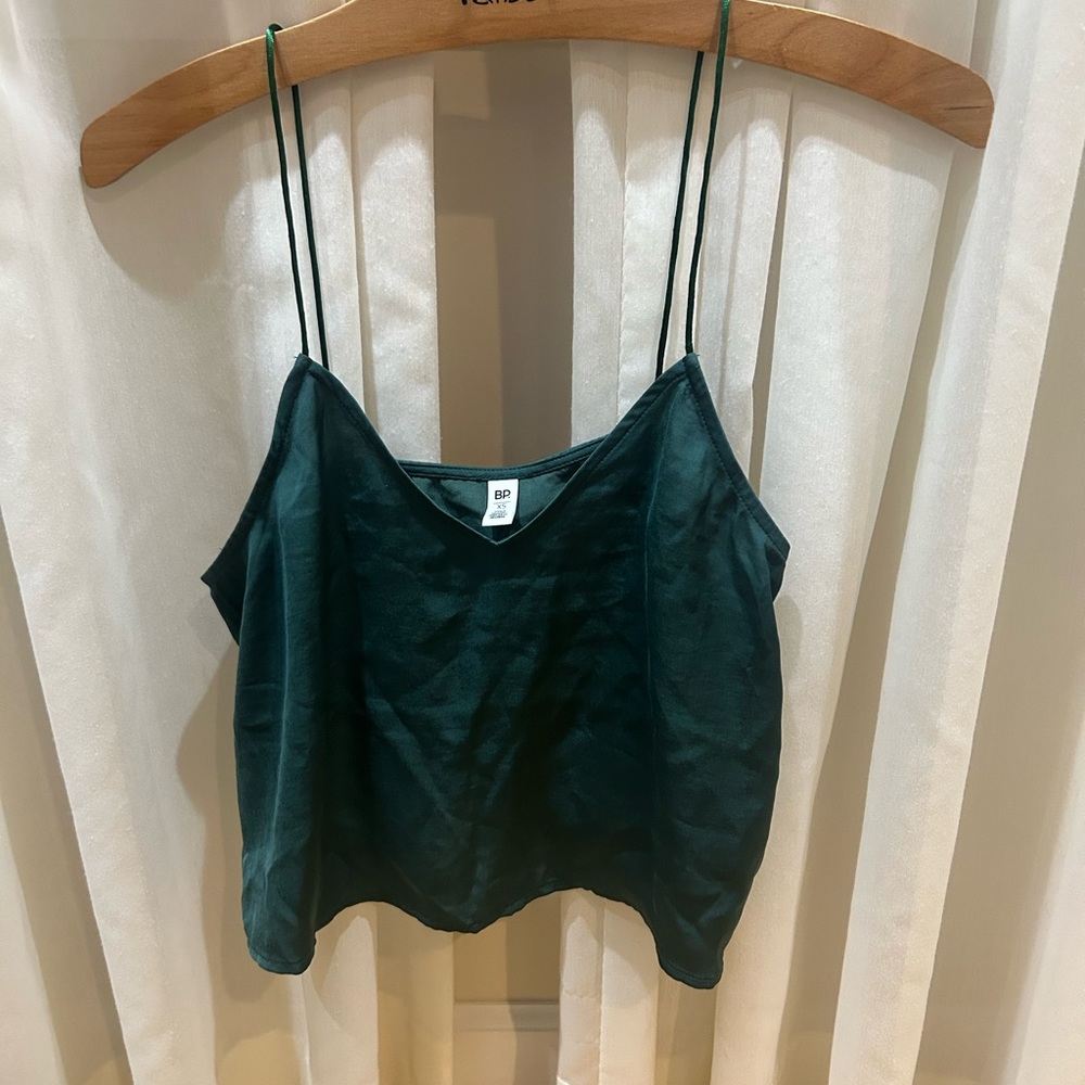 BP Green V-neck Top XS